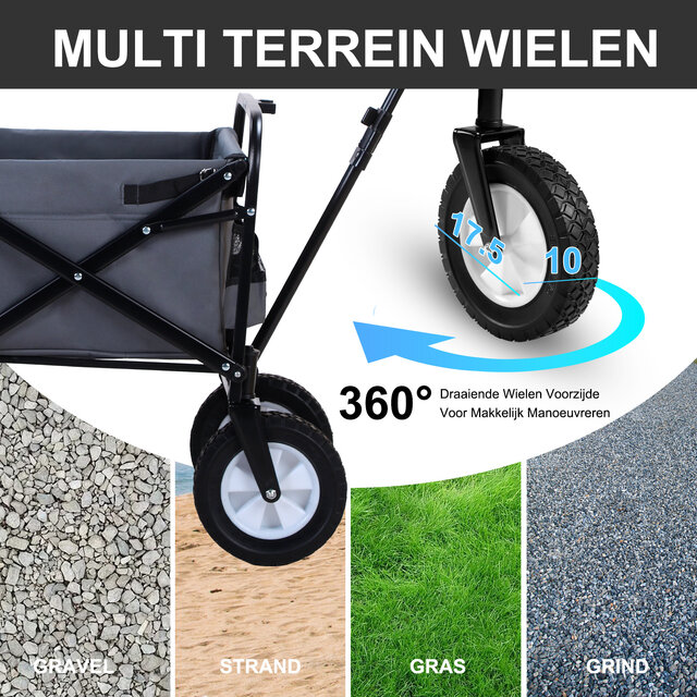 Carro plegable Packaway XL gris de 80 kg