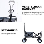 Packaway XL Foldable Wagon Grey 80kg
