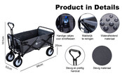 Packaway XL Foldable Wagon Grey 80kg