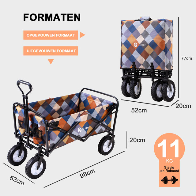 Packaway XL foldbar blokvogn 80 kg