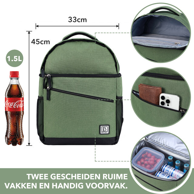 Koeltas 25 LTR Groen
