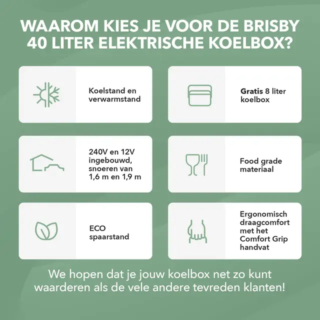 Brisby elektrisk køletaske 40 liter sort