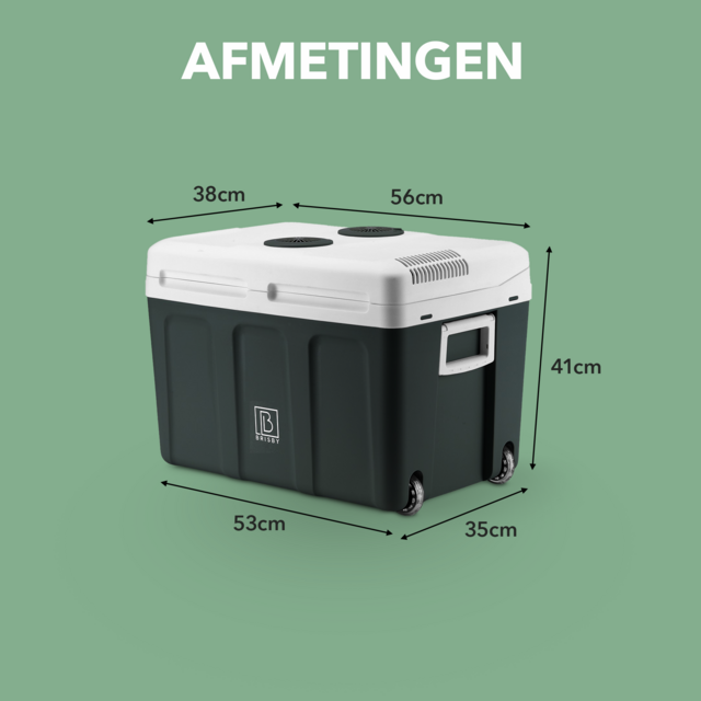Brisby elektrisk køletaske 40 liter sort
