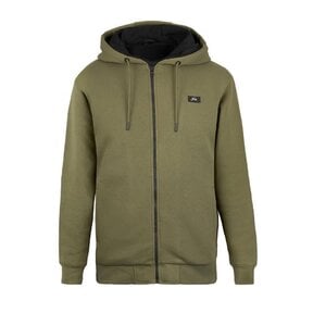 Fortis Eyewear Minimal Polar Fleece Hoodie Olive Black