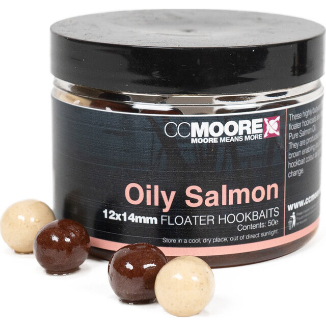 Oily Salmon Floater Hookbaits 12X14mm (50)