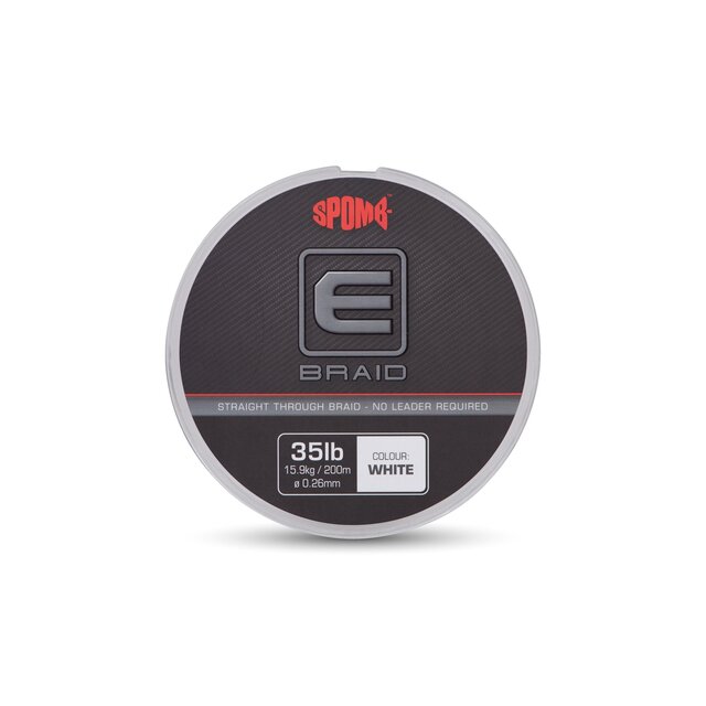 Spomb E Braid 0.26mm 35lb 200m White
