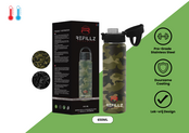 Vert camouflage et noir 650 ml