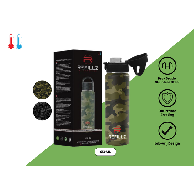 Camo Grøn & Sort 650 ml