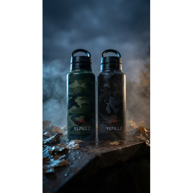 Camuflaje verde y negro 1000 ml