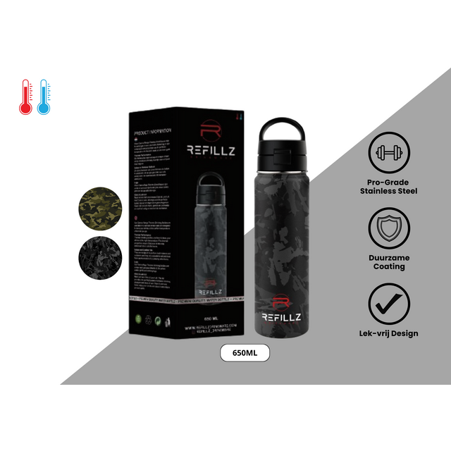 Camo Grey & black 650ml