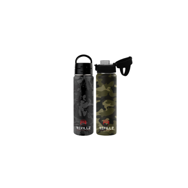 Camuflaje gris y negro 650 ml
