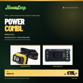 Offerta combinata Rebelcell Power – Rebeltorch Pro + Power Rebel 26K