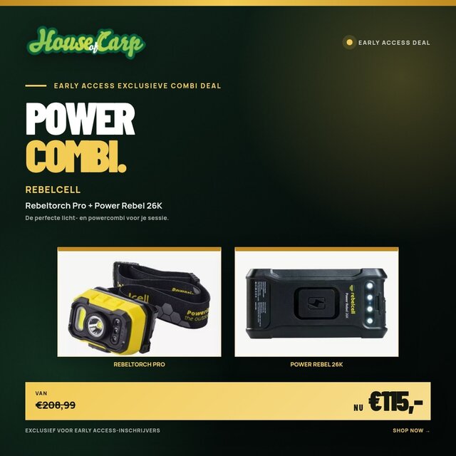 Offre combinée Rebelcell Power – Lampe torche Rebeltorch Pro + Lampe torche Power Rebel 26K