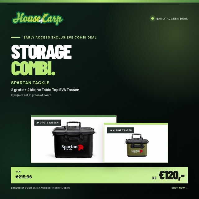 Pacchetto combinato Spartan Tackle Storage – 4 borse da tavolo in EVA