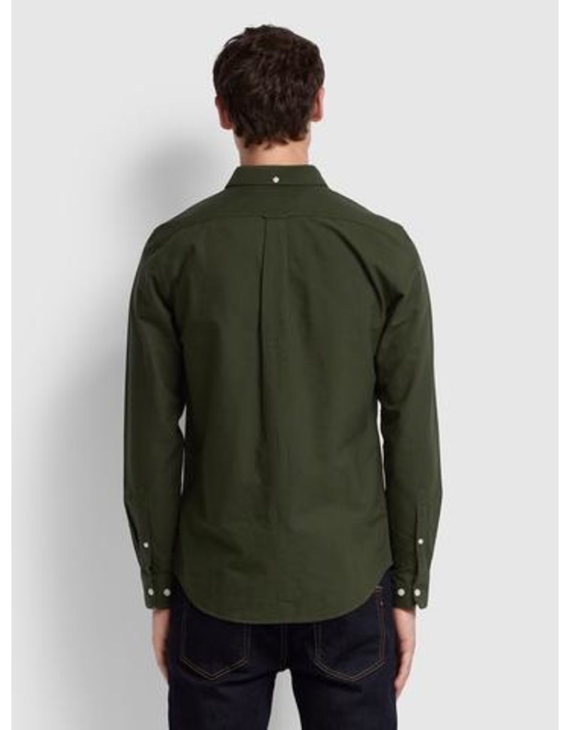 FARAH BREWER OXFORD SHIRT EVERGREEN 
