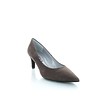 Ancona, Suede Pumps Donker Taupe
