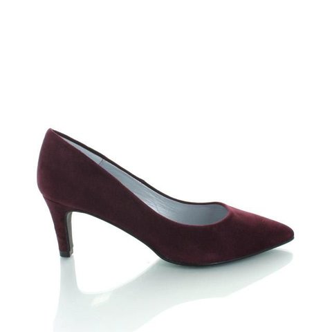 Ancona, Suede Pumps Bordeaux