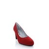 Basispump Capri, Suede Pumps Rood