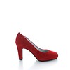 Basispump Capri, Suede Pumps Rood