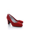 Basispump Capri, Suede Pumps Rood