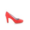 Basispump Capri, Suede Pumps Koraalrood