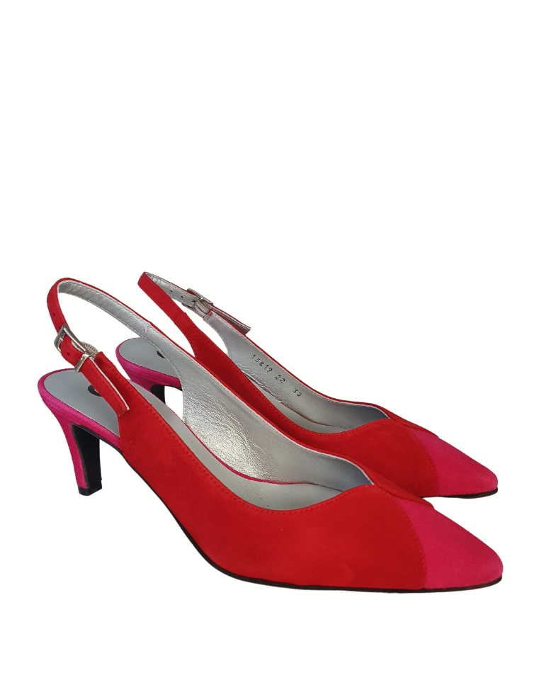 Mirano, Slingback Pumps Rood-Roze | Colori Shoes & Accessories