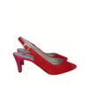 Mirano, Suede Slingback Pumps Rood | Roze