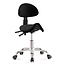 Ergolution Ergonomische Zadelkruk (met rugleuning) - Zwart