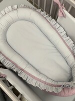 Glitz4kids Babynestje grey lavender