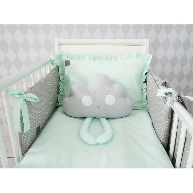 Glitz4kids Ruffle mint dekbedovertrek