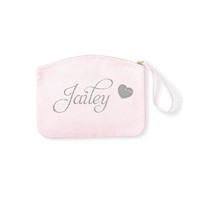 Toilettasje met naam | Glitter hart