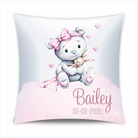 Geboorte kussen | Glitzy bear