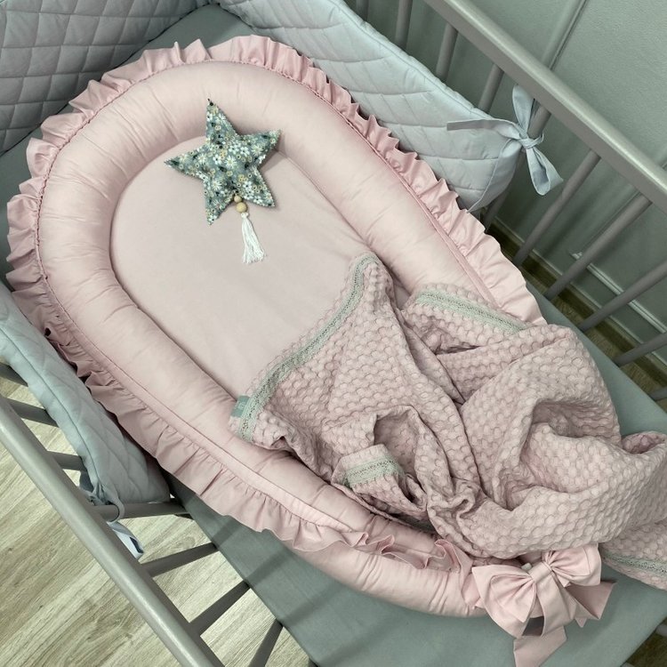 Glitz4kids Baby nestje luxury pink