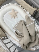Glitz4kids Baby nestje wit met beige