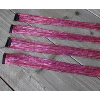 Hair Tinsel Glitter | Oud roze