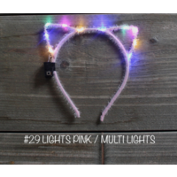Led diadeem Cats - Light Pink/Multicolor