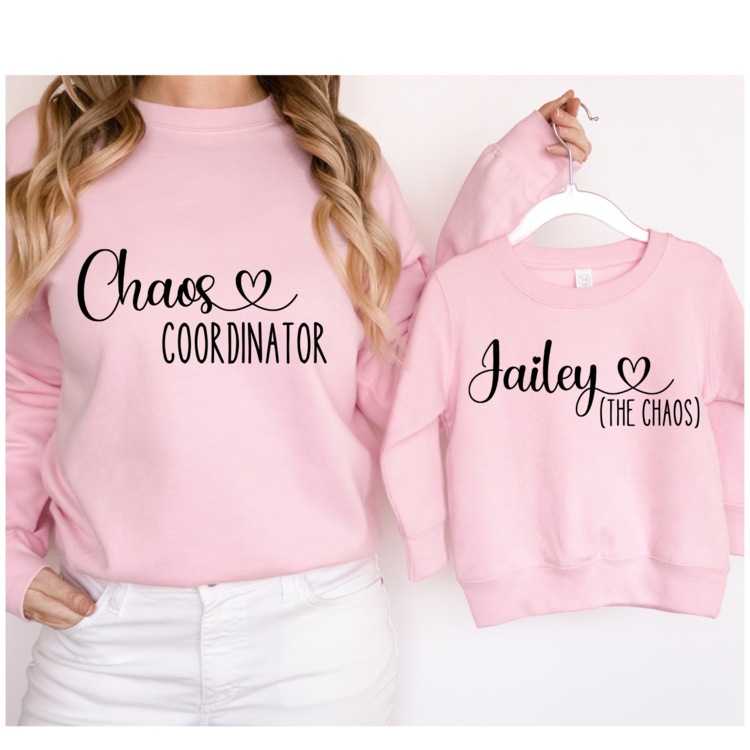 Glitz4kids Twinning sweater set | Chaos