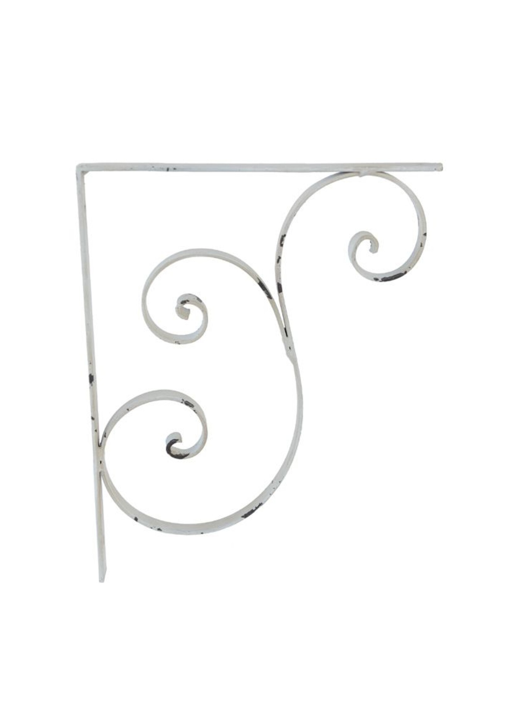 Tablarhalter - Regalwinkel in Shabby Chic Antikweiss