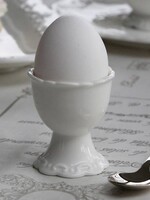 Chic Antique Eierbecher Provence - Porzellan weiss