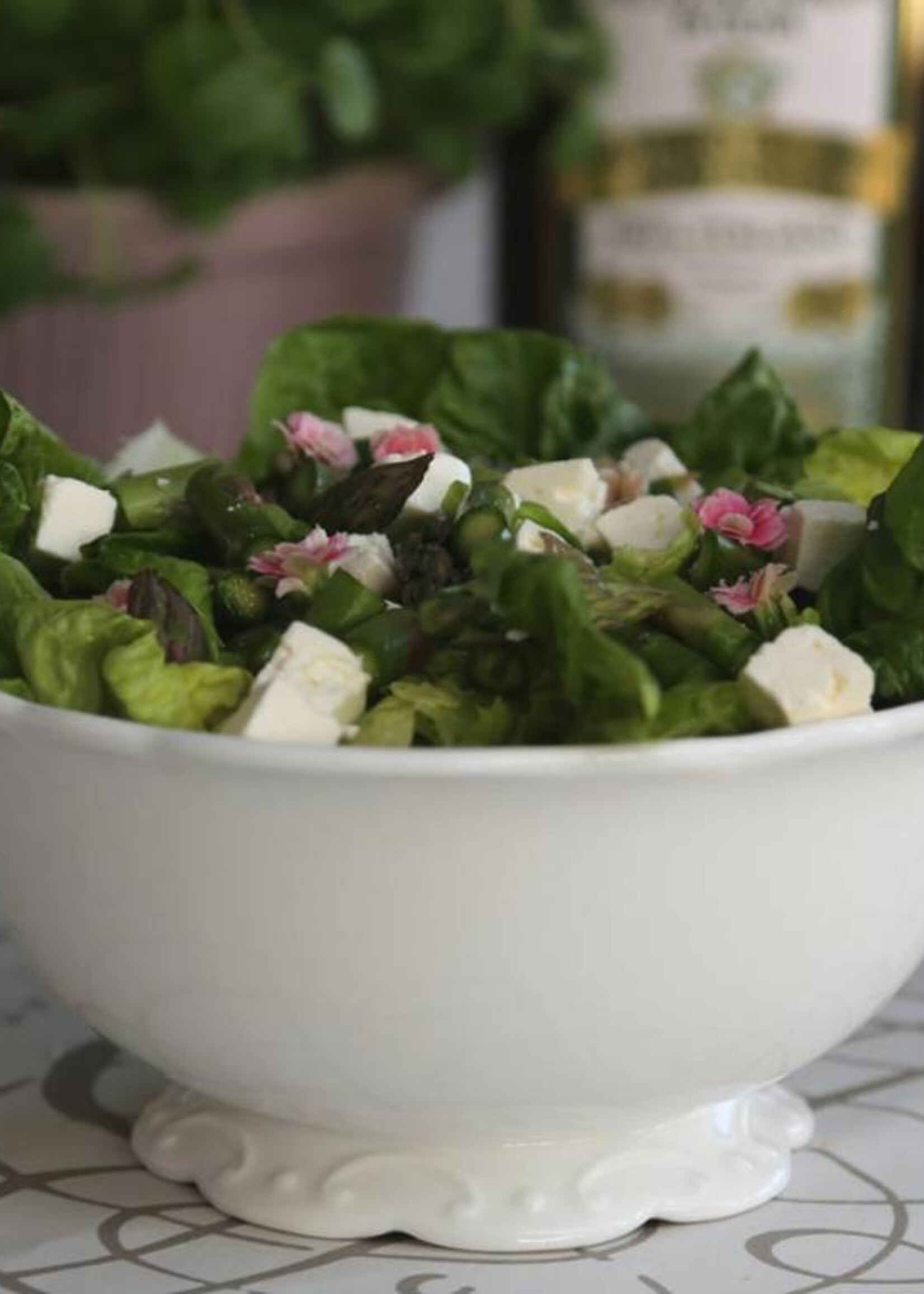 Chic Antique Salatschüssel Provence - Porzellan Weiss