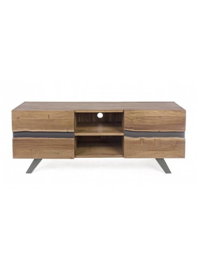 TV-Möbel Aron aus Massivholz - 160x44x65 cm
