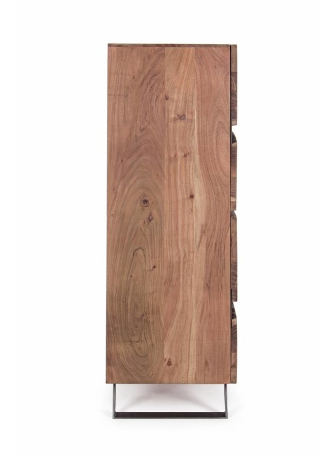 Sideboard Hoch Aron aus Massivholz - 118x45x138 cm