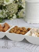 Chic Antique Snackschüssel Provence mit 3 Fächern - Porzellan Weiss