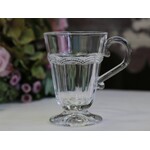 Chic Antique Teeglas Antoinette mit Perlenkante - weiss