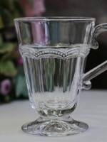 Chic Antique Teeglas Antoinette mit Perlenkante - weiss