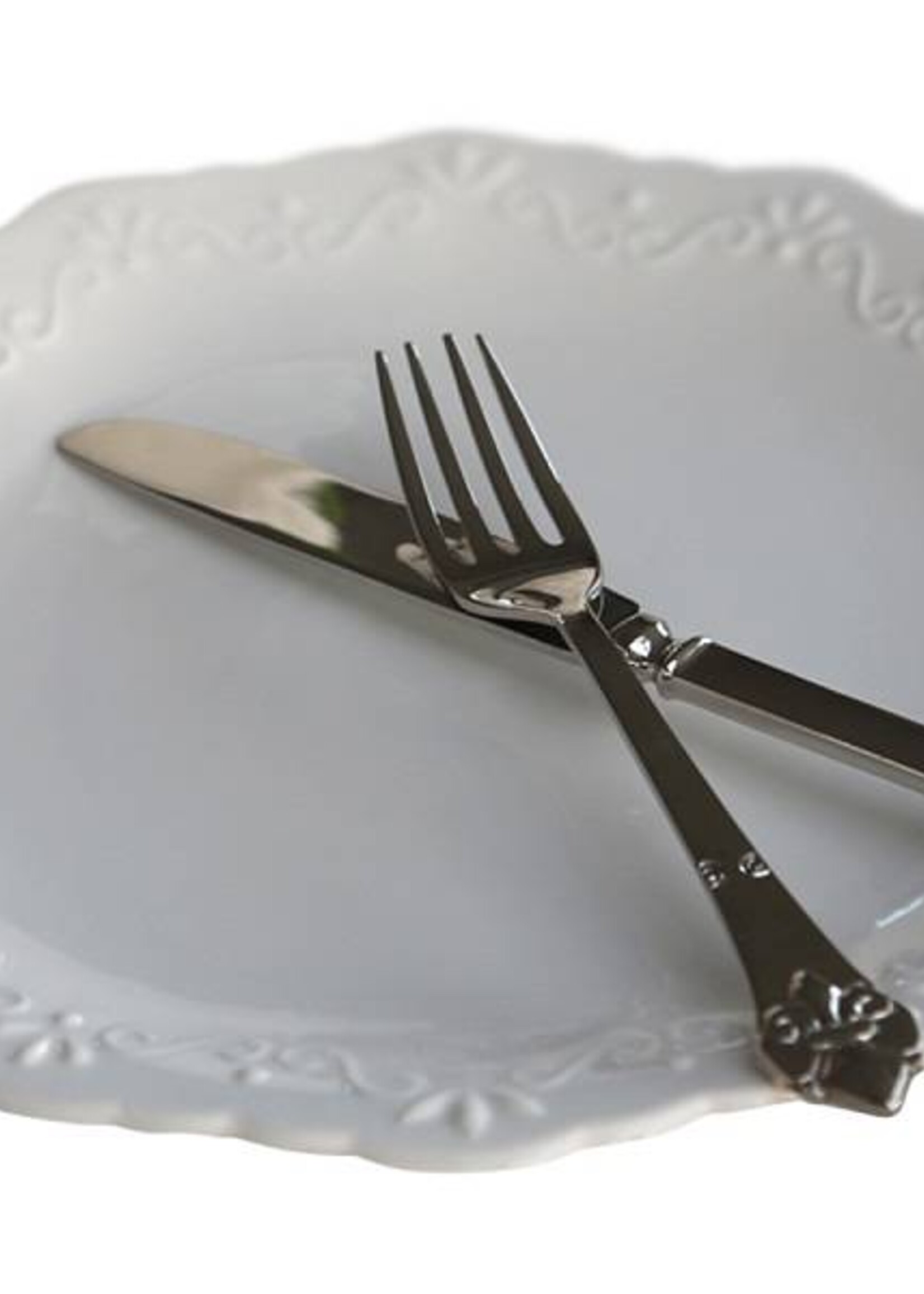 Chic Antique Speiseteller Provence - Porzellan in weiss