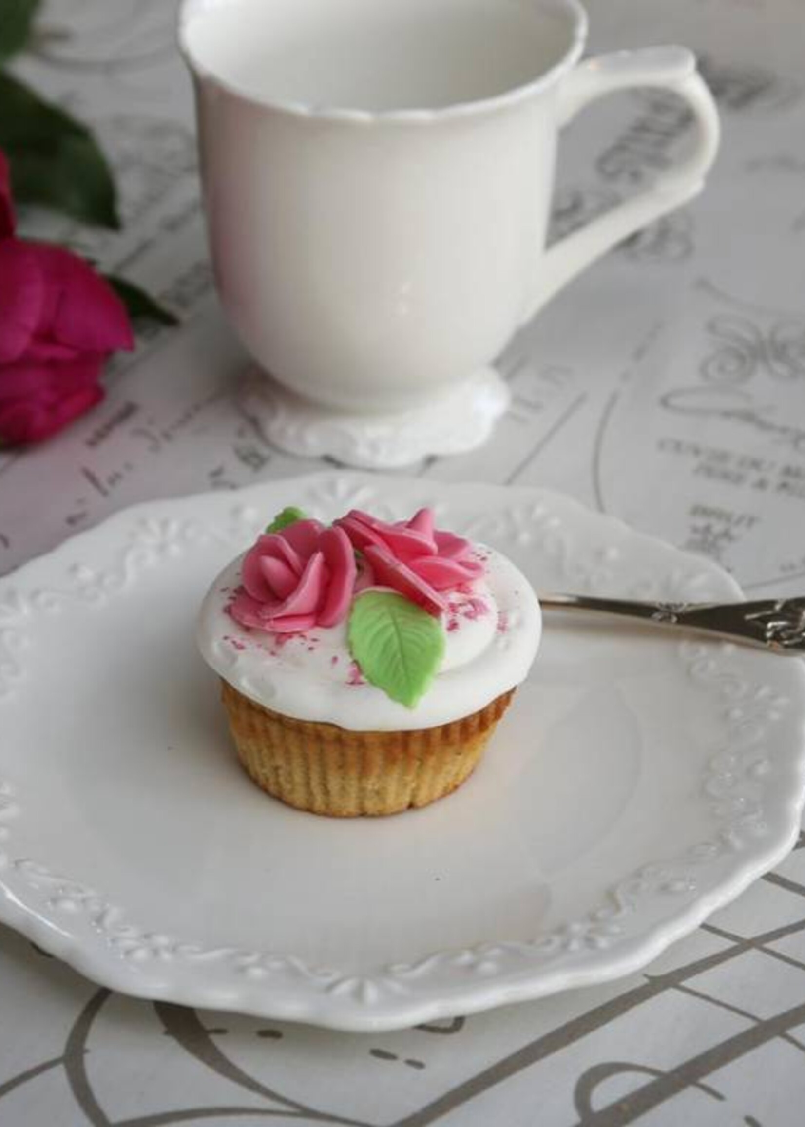 Chic Antique Dessertteller Provence - Porzellan weiss