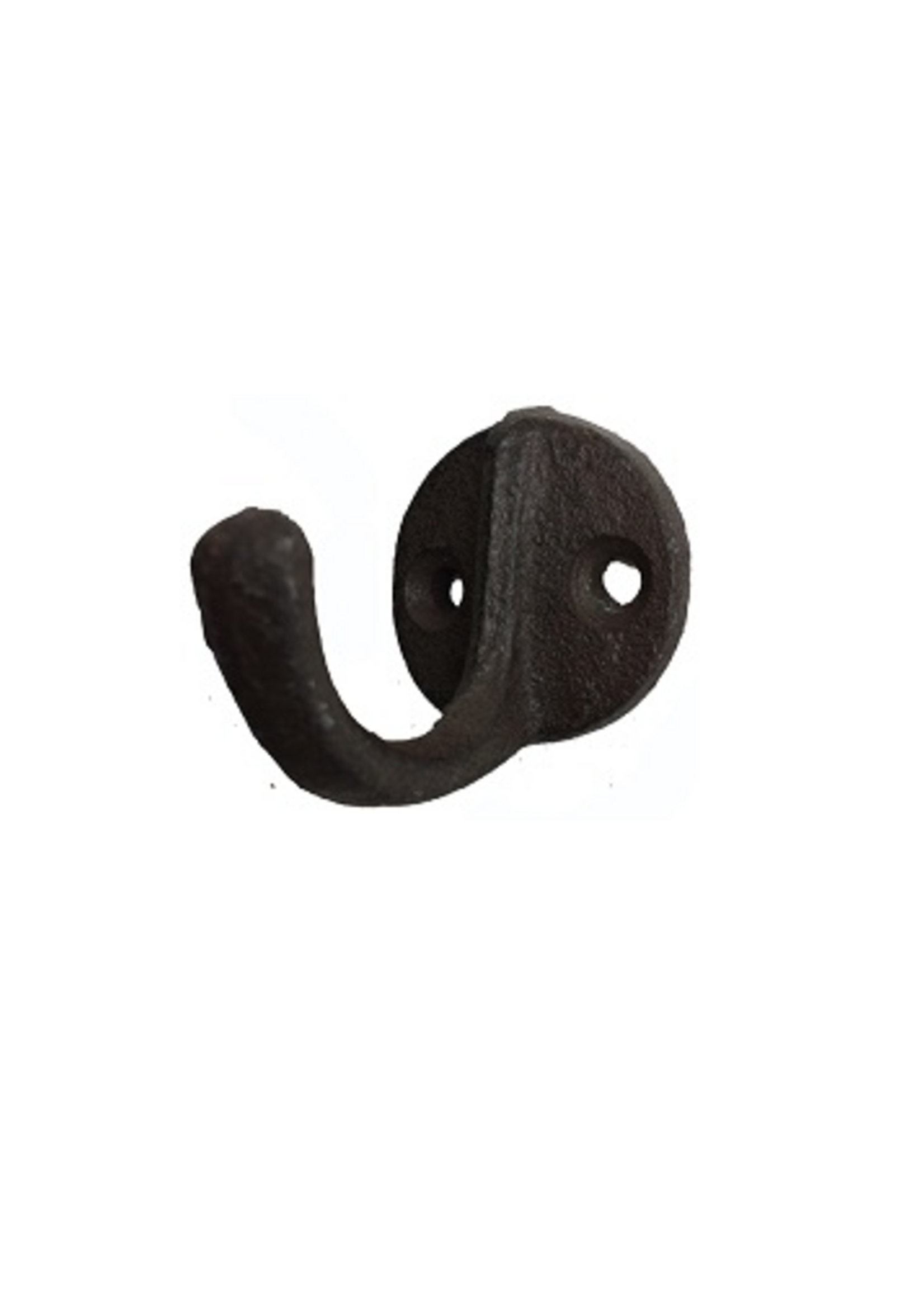 Wandhaken aus Gusseisen - Dunkelrostfarben klein