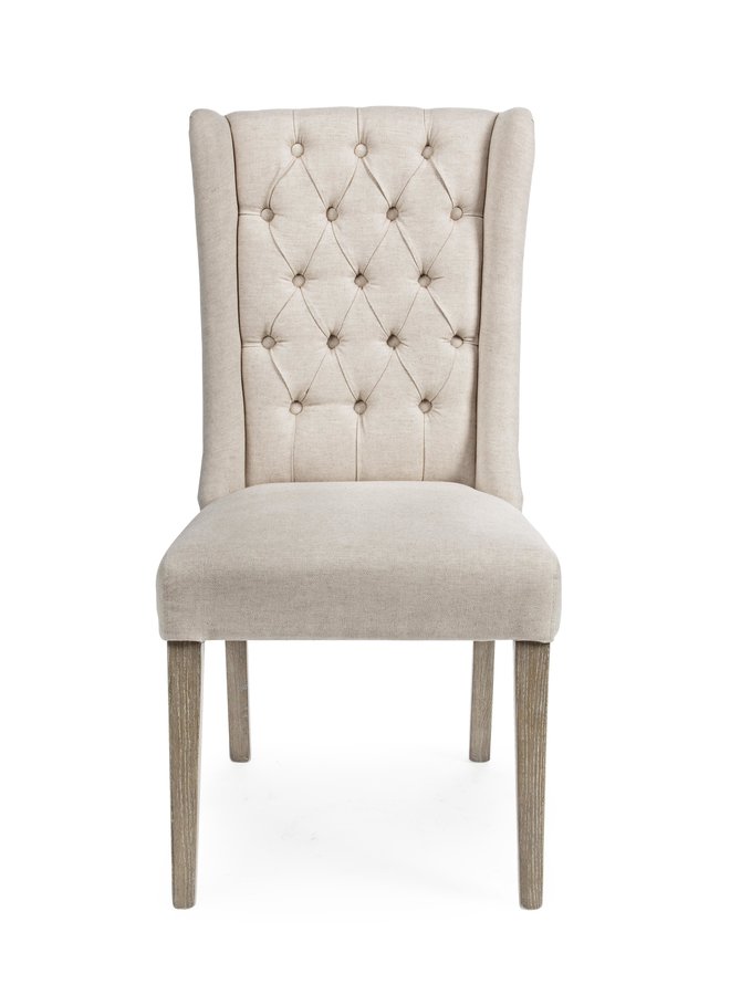 Stuhl Columbia | Eichenholz - Baumwolle - Leinen ...