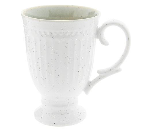 Clayre & Eef Cappuccinotasse Provence - 100% Porzellan - Weiss
